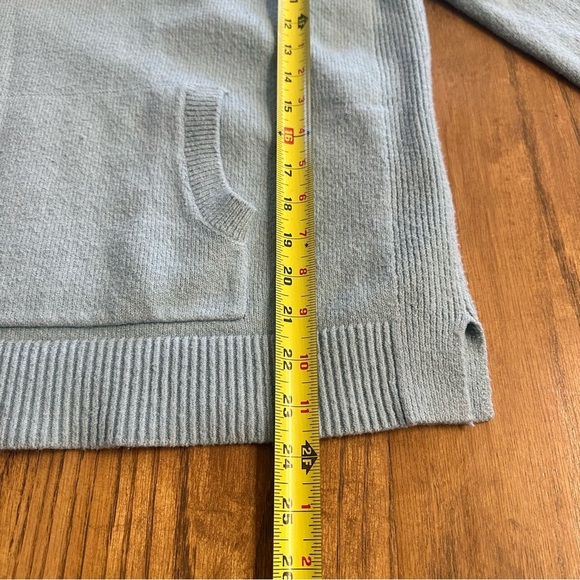 Loft Cowl-Turtle Neck Sweater Pullover Baby Blue Size Medium - Picture 11 of 11